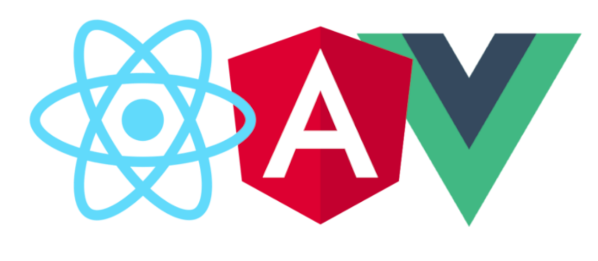 Angular React Vue logo